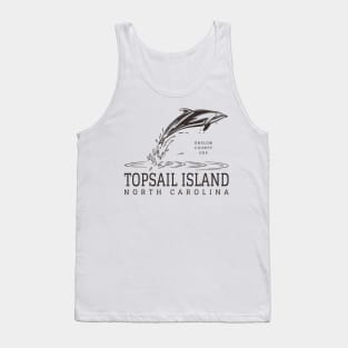 Topsail Island, NC Summertime Vacationing Dolphin Tank Top